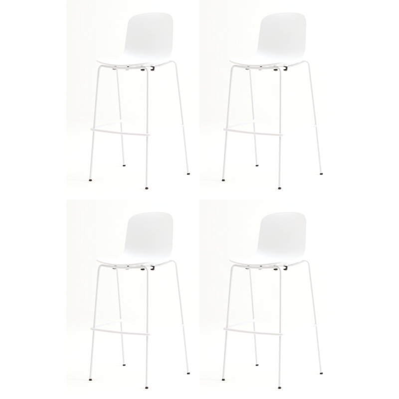 Holi Counter & Bar Stool, White, Bar Stool (30" Seat Height)