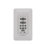 Ceiling Fan Wall Control Reversing - 6 Speed DC Motor Fan and Uplight/Downlight - White