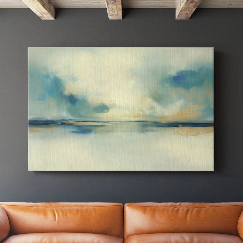 Série de paysages abstraits XCV, H 12 po x l 18 po
