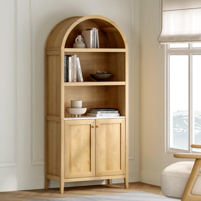 70.9"H*30.7"W 3-Tier Book Cabinet Storage Bookcase