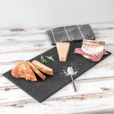 Argon Tableware - Rectangle Slate Dinner Plates - 29 x 12cm