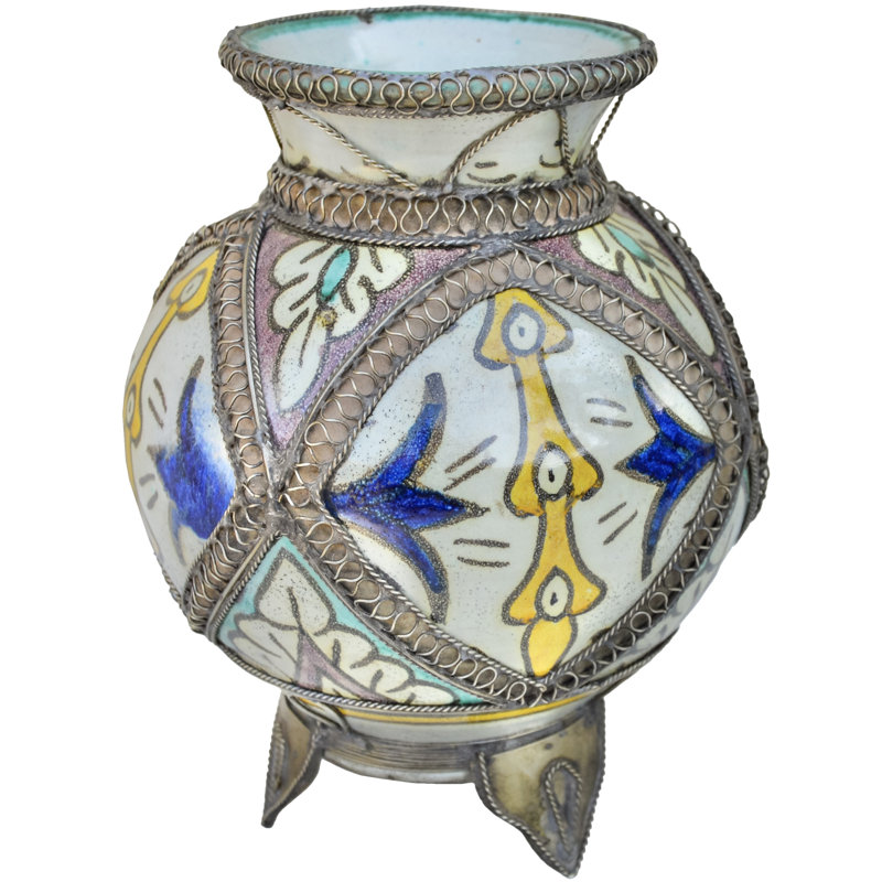 Vase antique en céramique andalou