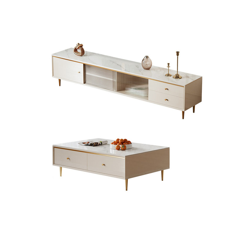 Meuble télé et table basse de style européen