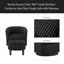 Fauteuil d'appoint pivotant à 360 ° avec fauteuil inclinable confortable en velours côtelé avec repose-pieds pour le salon-448616332