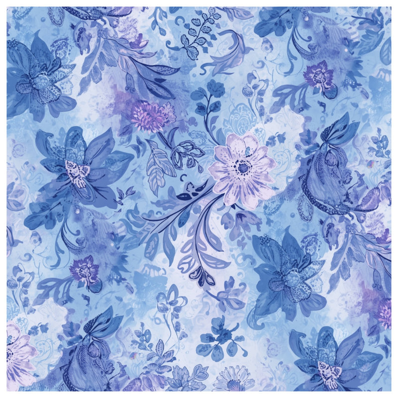 Tapisserie murale «Blue», 68in H x80in W with 4 Grommets