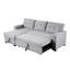 Canapé modulaire rembourré avec méridienne-2134780380