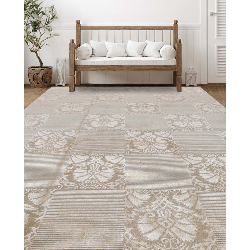 Wool Floral Area Rug
