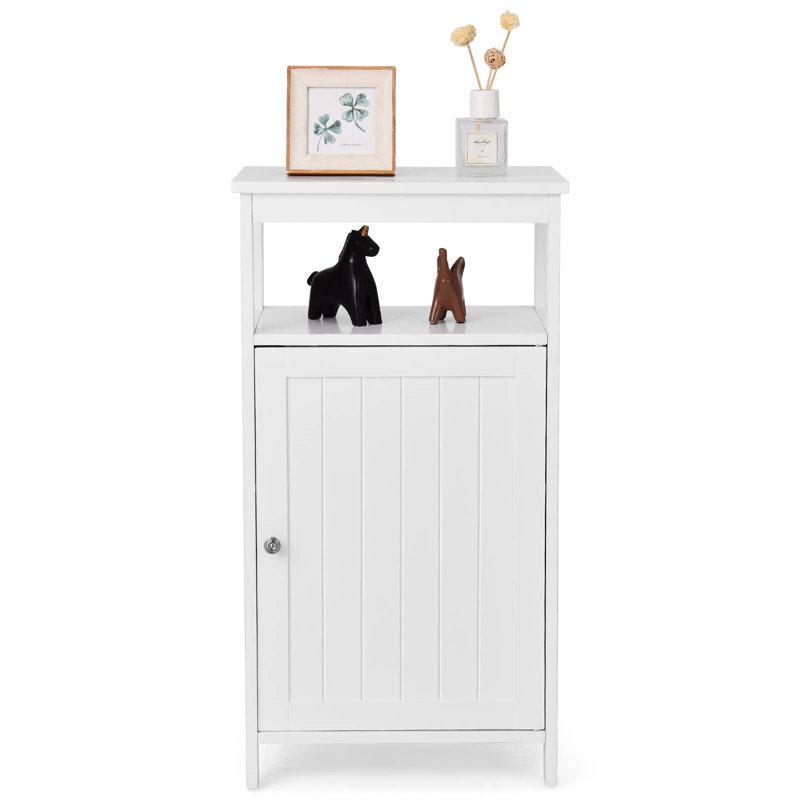 Nour Free-Standing Bathroom Cabinet, White