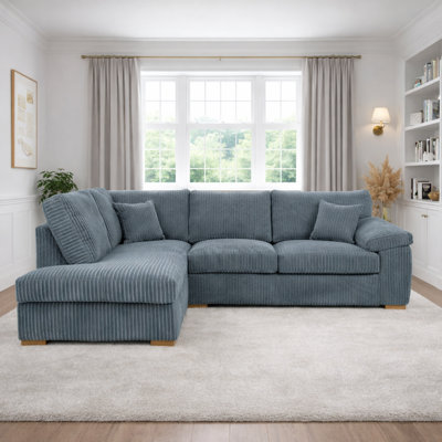 4 Seater Corduroy Sofa & Chaise