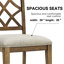 Chaises de salle à manger rembourrées Mid-Century-1175898891