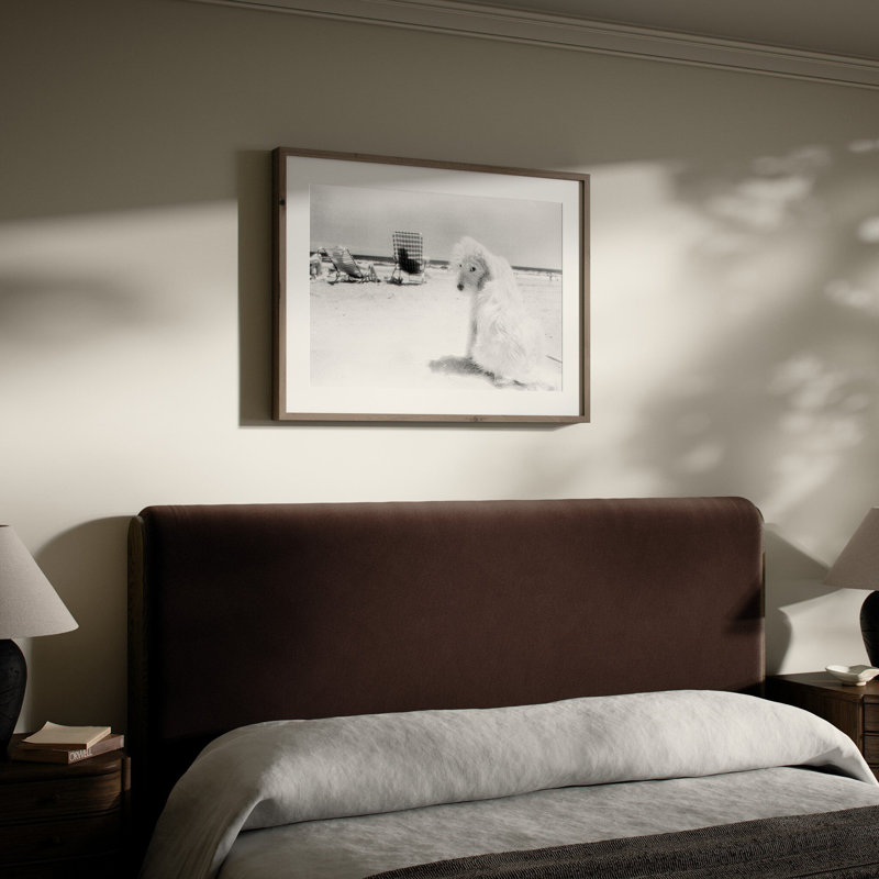 Lois At The Beach Framed Photographic Print, W 40" x H 30", Rustic Walnut