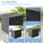 32 Gallon Lockable Deck Box, Barn-style Resin Outdoor Storage, Black
