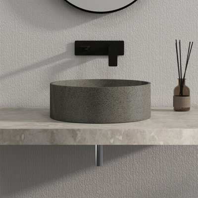 Lavabo de salle de bain en pierre 15,7 "Zen