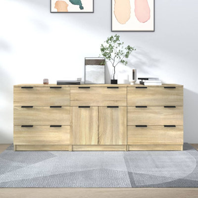 Hussam 180Cm Wide 7 Drawer Sideboard