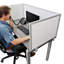 Panneau d'intimité en polycarbonate fixé au bureau-16490185-16490199