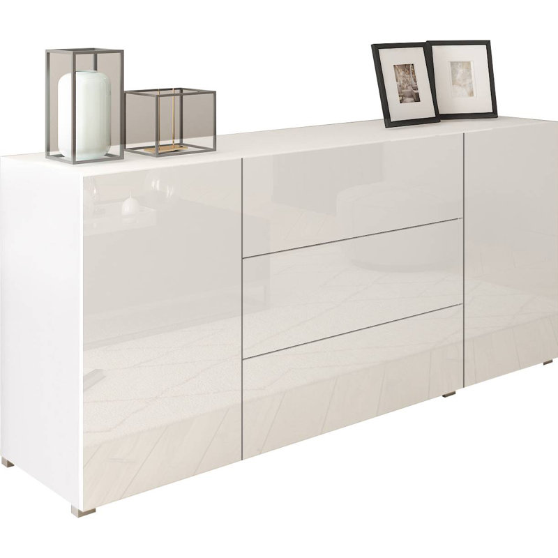150cm W 3 - Drawer Chest of Drawers, White