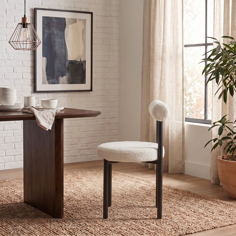 Chaise rembourrée Contemporary Chic, Blanc, 1