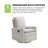 Uptown Upholstered Glider Recliner - Sand-70749568