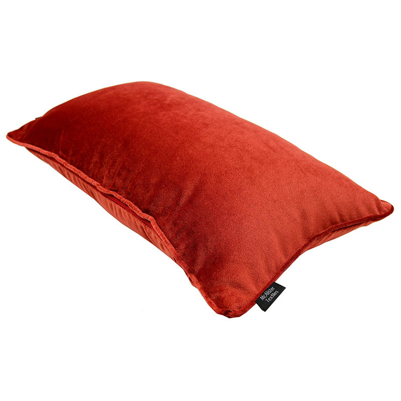 Jamel Rectangular Floor Cushion Cover, 40 x 60cm, Rust Orange Red
