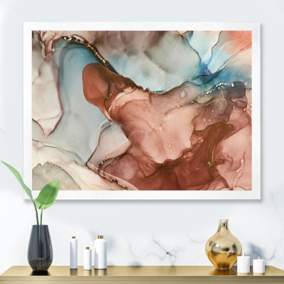 Reproduction d'art sur toile, art abstrait brun