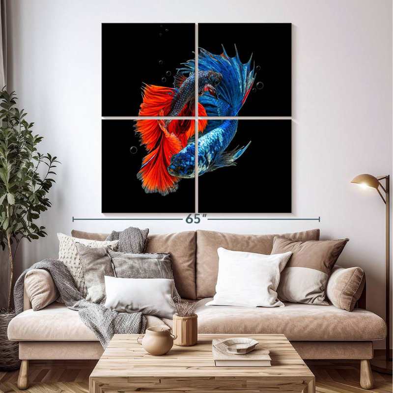 Brampt Thailand Betta Fish, 50" H x 50" W