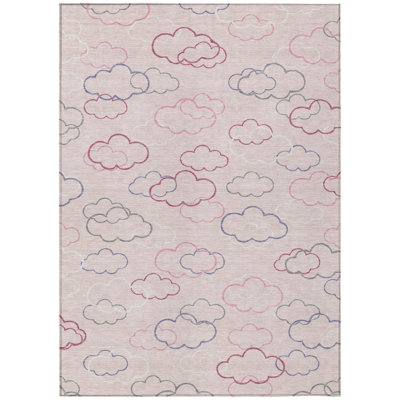 Machine Washable Indoor/Outdoor Chantille ACN2508 Kids Rug