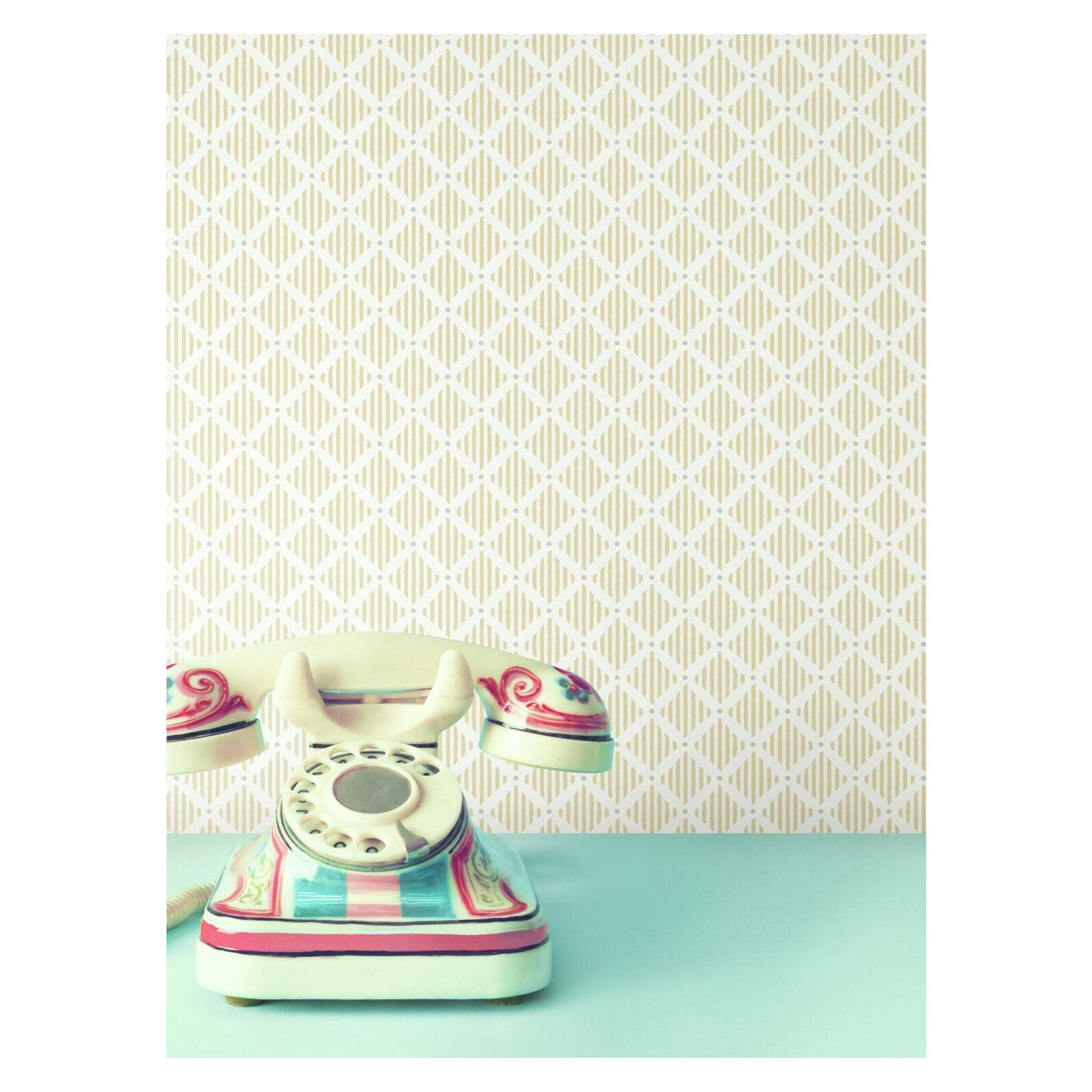 Floral Wallpaper, Yellow