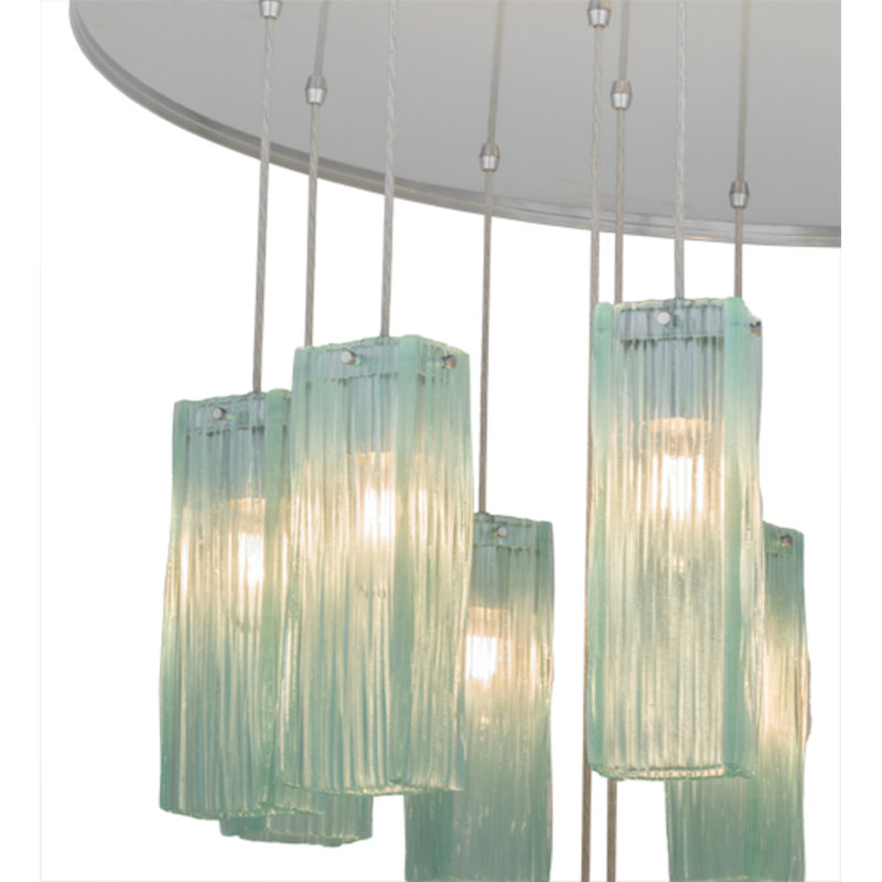 Luminaire suspendu bleu clair 18 po Daneyah