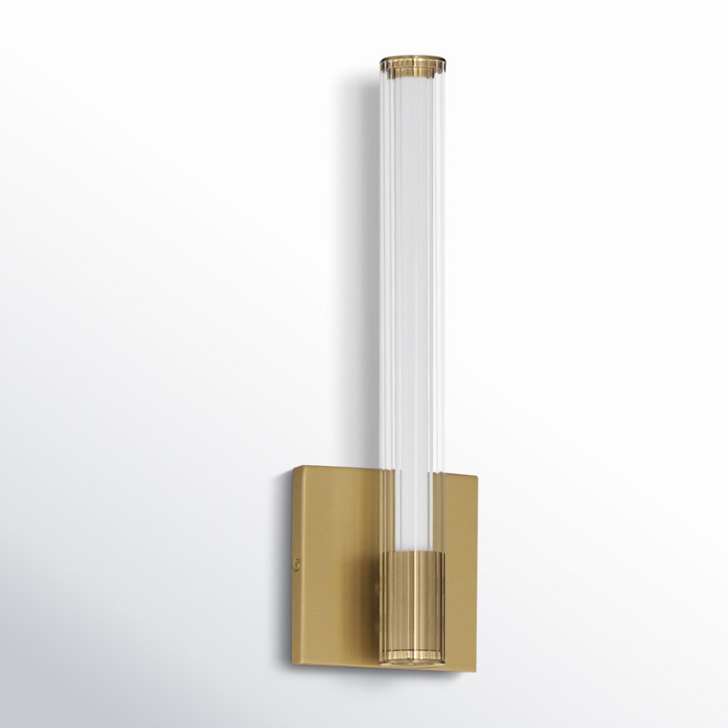 Colbie LED Armed Sconce, Natural Aged Brass