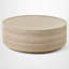 Table basse à tambour en bois-1980759889