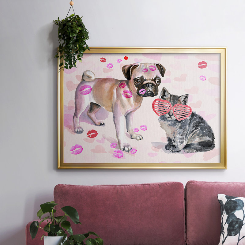 " Cute Couture Collection A ", 30" H x 44" W x 1.5" D, Gold