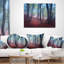 Coussin décoratif paysage mystérieux en bois de conte de fées-826802656-826845554