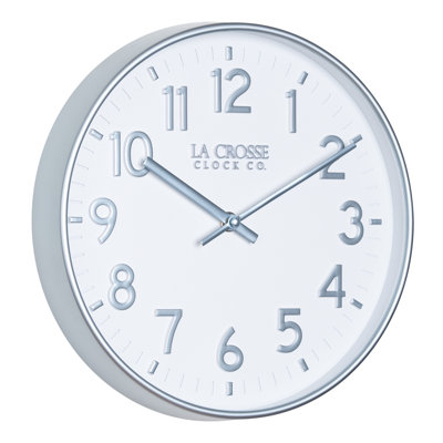 La Crosse Clock 10.8 inch Tovi Analog Quartz Wall Clock