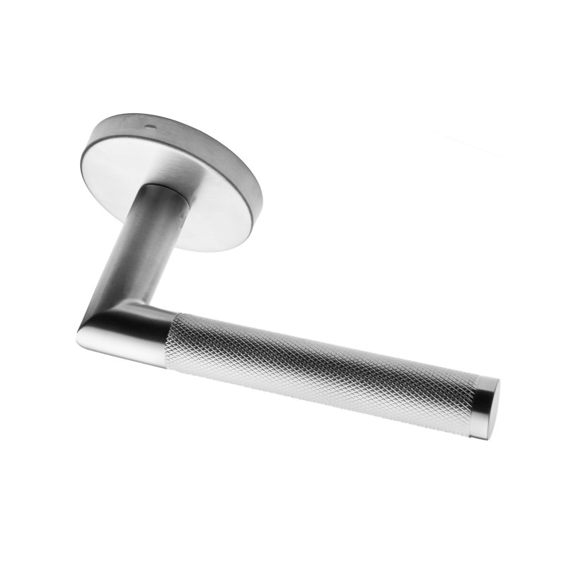 Privacy Door Lever, Satin Brass, Double Dummy