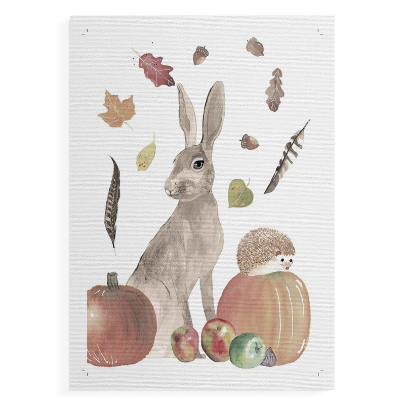 CuteAutumnForestII - Impression sur toile seulement - NON-CADRE, H 18 po x l 12 po