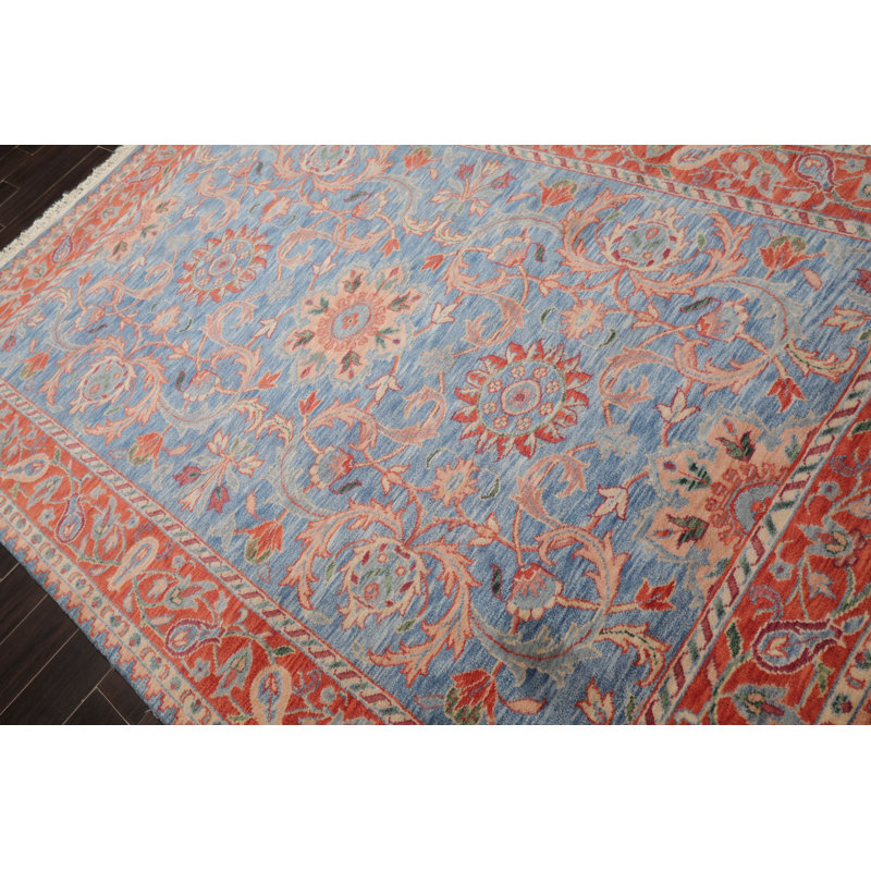 Tapis en laine noué à la main 6 po x 9 po Aubusson Savonnerie