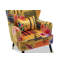 Upholstered With Footstool Wingback Chair-1815216774