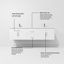 Ensemble de meuble-lavabo double mural 72 "Geneva-705925684-790433020