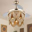  Ventilateur de plafond 42 po rétractable BoHo Gold-1021709136