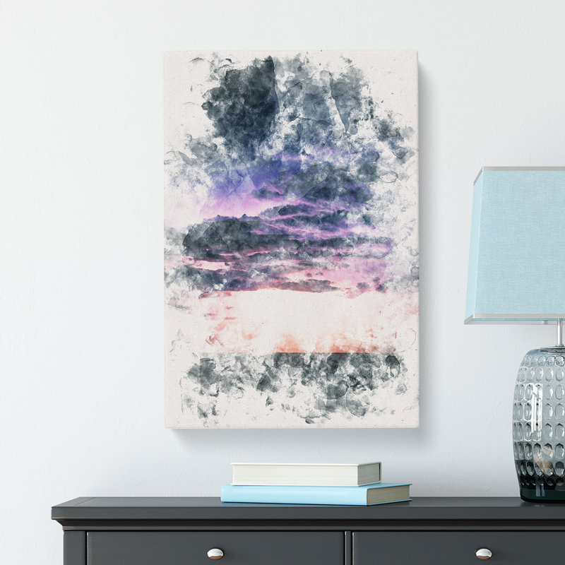 Lightning In The Caribbean - Wrapped Canvas Painting, 76cm H x 50cm W x 3cm D