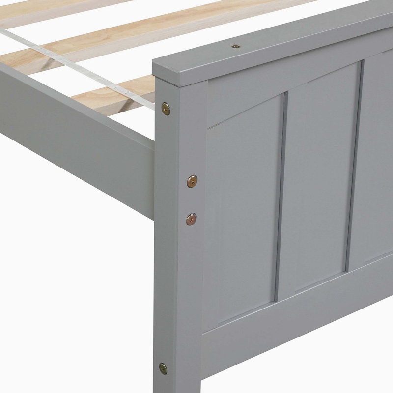 Base de lit plateforme Classic, Gris