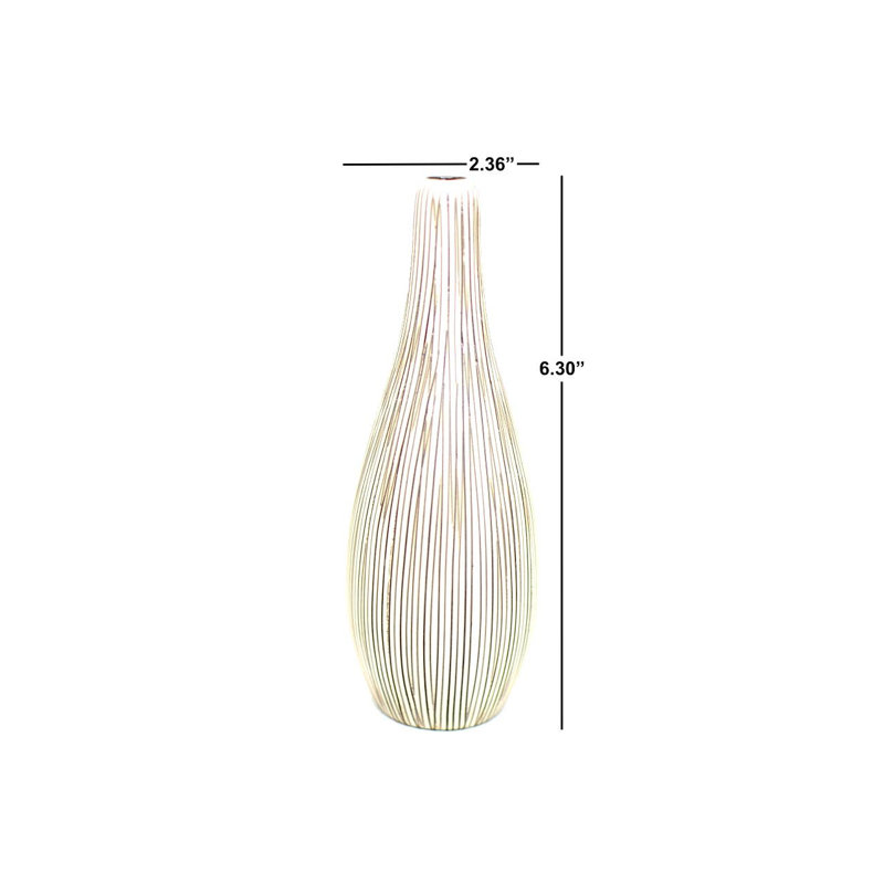 Avangelina Handmade Table Vase, Brown