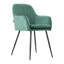 43.5cm H Velvet Upholstered Upholstered Back Armchair-66743932