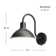 Bolding Plug & Play 1-Light Outdoor Wall Light in Transitional and Modern Style-14.15 Inches Tall and 11 Inches Wide