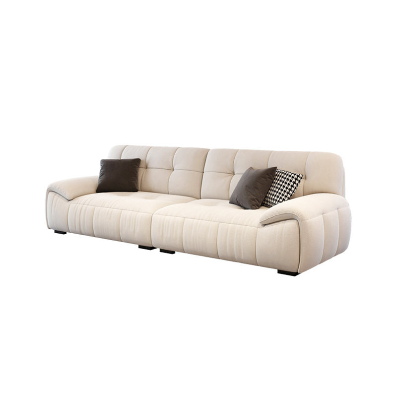 Canapé décontracté en tissu monotone, 4, H 33,46 po x l 106,29 po x P 37,4 po