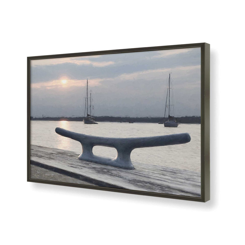 «Sunset's Silent Song» par Lori Deiter, reproduction d'art, 40 W x 30 H, Black, Framed Print