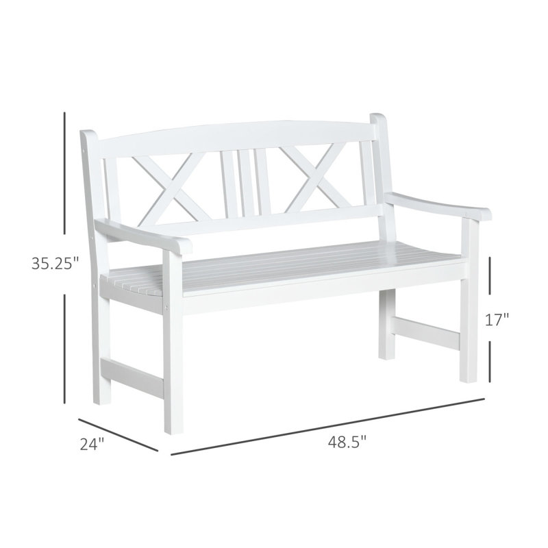Banc de jardin de style nordique, banc de jardin en bois
