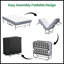 Lit extra long et large de 75 po x 46 po avec mousse à mémoire de forme de 5 po, capacité de poids de 450 lb pour un sommeil confortable