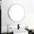 24"  Large Round Black Circular Mirror