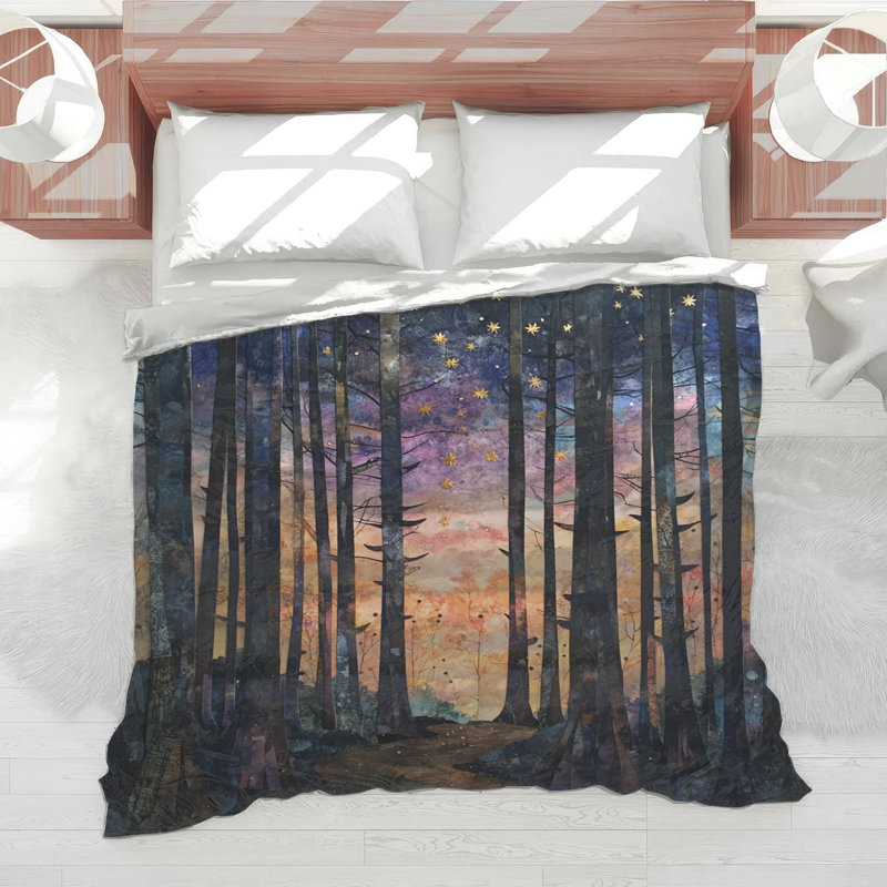 Forest Path Stars Comforter, Twin